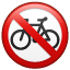 No se permiten bicicletas