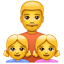 Pai Solteiro com duas Crianças